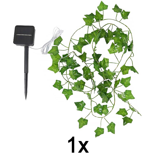 1x Слънчеви лампи с изкуствени листа (5 м) | LEAFGLO