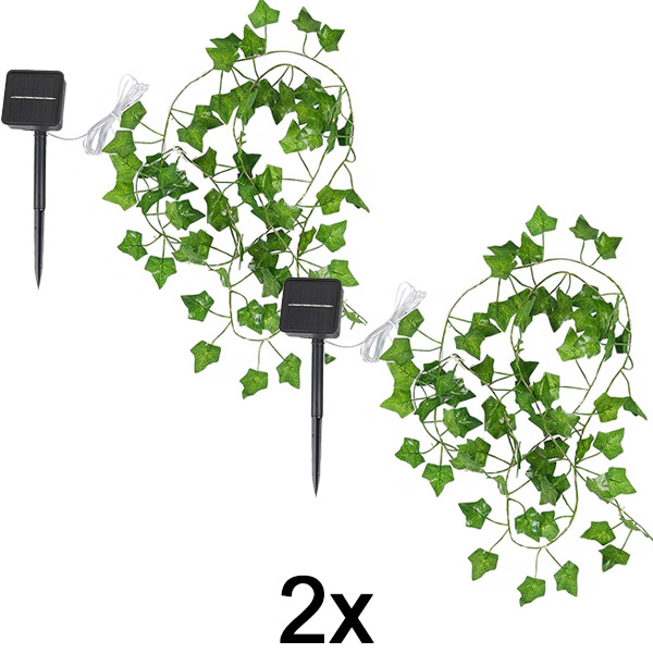 2x Слънчеви лампи с изкуствени листа (5 м) | LEAFGLO
