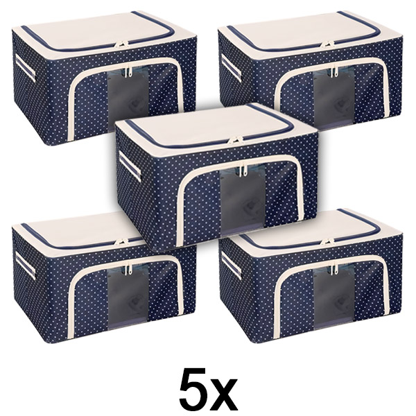 5x Кутия за съхранение за гардероб | STACKBOX