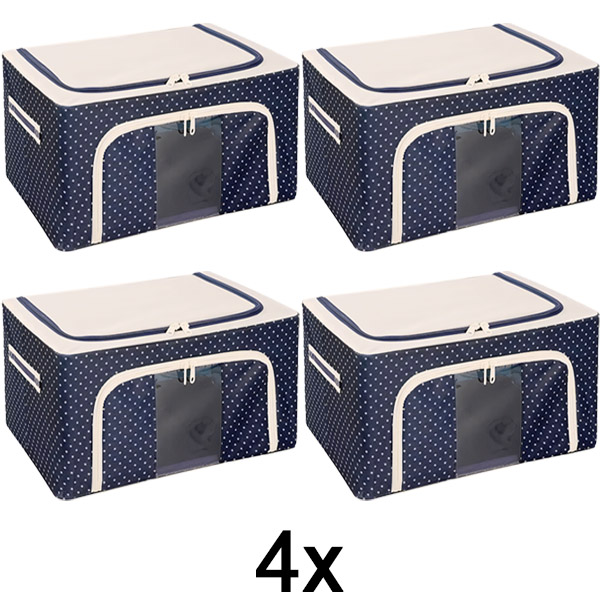 4x Кутия за съхранение за гардероб | STACKBOX